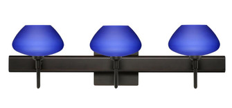 Besa Wall With SQ Canopy Peri Bronze Blue Matte 3x5W LED (127|3SW-541087-LED-BR-SQ)