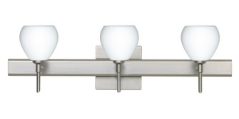 Besa Wall With SQ Canopy Tay Tay Satin Nickel Opal Matte 3x5W LED (127|3SW-560507-LED-SN-SQ)