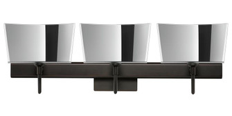 Besa Groove Wall With SQ Canopy 3SW Mirror-Frost Bronze 3x5W LED (127|3SW-6773MR-LED-BR-SQ)
