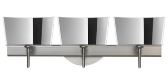 Besa Groove Wall 3SW Mirror-Frost Satin Nickel 3x5W LED (127|3SW-6773MR-LED-SN)