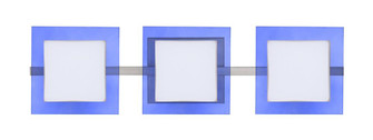 Besa Wall Alex Satin Nickel Opal/Blue 3x5W LED (127|3WS-773592-LED-SN)