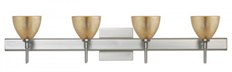 Besa Divi Wall With SQ Canopy 4SW Gold Foil Satin Nickel 4x5W LED (127|4SW-1758GF-LED-SN-SQ)
