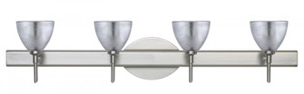 Besa Divi Wall 4SW Silver Foil Satin Nickel 4x5W LED (127|4SW-1758SF-LED-SN)