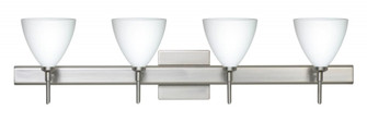 Besa Wall With SQ Canopy Mia Satin Nickel Opal Matte 4x5W LED (127|4SW-177907-LED-SN-SQ)
