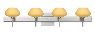 Besa Wall With SQ Canopy Peri Satin Nickel Vanilla Matte 4x5W LED (127|4SW-5410VM-LED-SN-SQ)