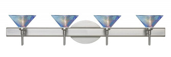 Besa Wall Swirl Satin Nickel Dicro Swirl 4x5W LED (127|4SW-550493-LED-SN)