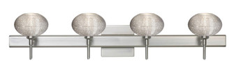 Besa Wall With SQ Canopy Lasso Satin Nickel Glitter 4x5W LED (127|4SW-5612GL-LED-SN-SQ)