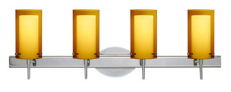 Besa Pahu 4 Wall 4SW Transparent Armagnac/Opal Chrome 4x5W LED (127|4SW-G44007-LED-CR)