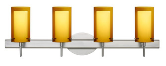 Besa Pahu 4 Wall 4SW Transparent Armagnac/Opal Satin Nickel 4x5W LED (127|4SW-G44007-LED-SN)