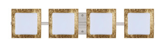 Besa Wall Alex Satin Nickel Opal/Gold Foil 4x5W LED (127|4WS-7735GF-LED-SN)