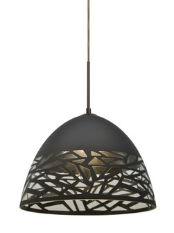 Besa Kiev Pendant, Black, Bronze Finish, 1x60W Medium Base (127|1JT-KIEVBK-BR)