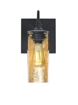 Besa Duke Wall, Gold Foil, Black Finish, 1x7W LED Filament (127|1WG-DUKEGF-EDIL-BK)