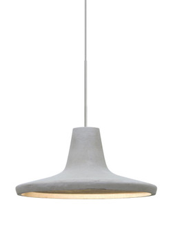 Besa Modus Cord Pendant, Natural, Satin Nickel Finish, 1x9W LED (127|1XT-MODUSNA-LED-SN)