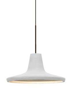 Besa Modus Cord Pendant, White, Bronze Finish, 1x9W LED (127|1XT-MODUSWH-LED-BR)