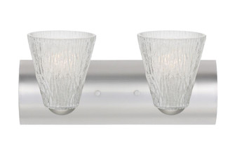 Nico 5 Vanity, Glitter Stone, Satin Nickel Finish, 2x60W Medium Base (127|2WZ-NICO5GL-SN)