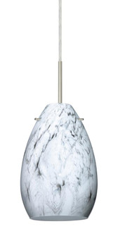 Besa Pendant Pera 6 Satin Nickel Marble Grigio 1x5W LED (127|1BT-1713MG-LED-SN)