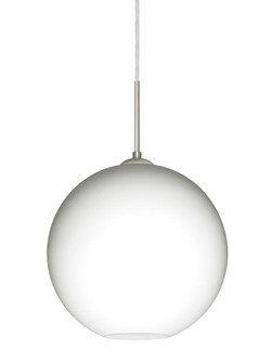Besa Coco 12 Pendant, Opal Matte, Satin Nickel Finish, 1x60W Medium Base (127|1JC-COCO1207-SN)