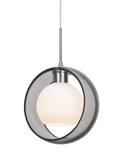 Besa Mana Pendant, Smoke/Opal, Satin Nickel Finish, 1x60W Medium Base (127|1JC-MANASM-SN)