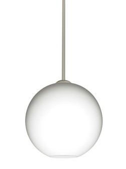Besa Coco 10 Stem Pendant, Opal Matte, Satin Nickel Finish, 1x9W LED (127|1TT-COCO1007-LED-SN)