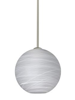 Besa Coco 10 Stem Pendant, Cocoon, Satin Nickel Finish, 1x60W Medium Base (127|1TT-COCO1060-SN)