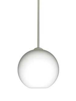 Besa Coco 8 Stem Pendant, Opal Matte, Satin Nickel Finish, 1x9W LED (127|1TT-COCO807-LED-SN)