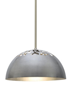 Besa Gordy Stem Pendant, Satin Nickel Finish, 1x9W LED (127|1TT-GORDY-LED-SN)