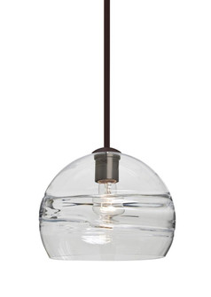 Besa Spirit 10 Pendant, Clear, Bronze Finish, 1x60W Medium Base (127|1TT-SPIR10CL-BR)
