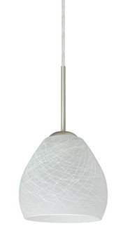 Besa Bolla Pendant For Multiport Canopy Satin Nickel Cocoon 1x50W Candelabra (127|B-412260-SN)
