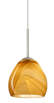 Besa Bolla LED Pendant For Multiport Canopy Honey Satin Nickel 1x9W LED (127|B-4122HN-LED-SN)