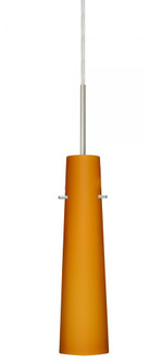 Besa Camino Pendant For Multiport Canopy Satin Nickel Amber Matte 1x5W LED (127|B-567480-LED-SN)