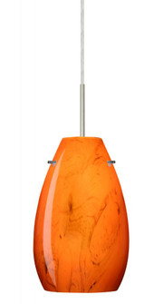 Besa Pera 9 LED Pendant For Multiport Canopy Habanero Satin Nickel 1x9W LED (127|J-4126HB-LED-SN)