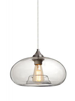 Besa Pendant For Multiport Canopy Bana Satin Nickel Clear 1x4W LED Filament (127|J-BANACL-EDIL-SN)