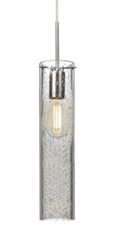 Besa, Juni 16 Pendant For Multiport Canopy, Clear Bubble, Satin Nickel, 1x4W LED Filament (127|J-JUNI16CL-EDIL-SN)