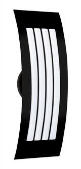 Besa Wall Sail 17 Opal/Black 2x40W B10 (127|SAIL17SW-BK)