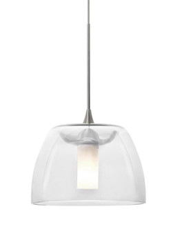 Besa Spur Cord Pendant, Clear, Satin Nickel Finish, 1x35W MAX GY6.35 Base (127|XP-SPURCL-SN)