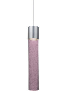 Besa, Wanda 12 Cord Pendant For Multiport Canopy, Plum Bubble, Satin Nickel Finish, 1 (127|X-WAND12PL-LED-SN)