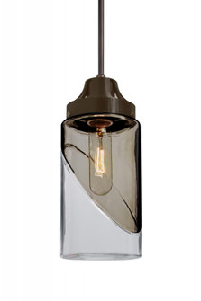 Besa, Blink Cord Pendant, Trans. Smoke/Clear, Bronze Finish, 1x60W Medium Base (127|1JT-BLINKSM-BR)