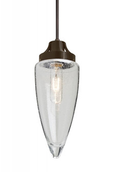Besa, Sulu Cord Pendant, Clear Bubble, Bronze Finish, 1x60W Medium Base (127|1JC-SULUCL-BR)