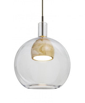 Besa, Benji Cord Pendant, Clear/Natural, Bronze Finish, 1x9W LED (127|1JT-BENJICLNA-LED-BR)