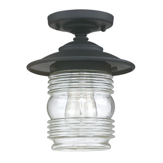1 Light Outdoor Flush Mount (42|9677BK)
