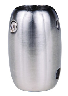 1/2'' Downrod Coupler in Brushed Polished Nickel (20|COUPLER-BNK)