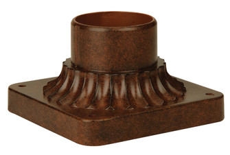 Post Adapter Base for 3'' Post Tops in Aged Bronze (20|Z200-AG)