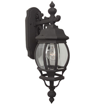 French Style 1 Light Small Outdoor Wall Lantern in Textured Black (20|Z324-TB)