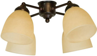4 Light Fitter and Glass, LED (20|LK400-OB-LED)