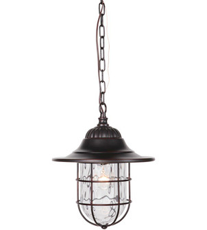 Fairmont 1 Light Outdoor Pendant in Oiled Bronze Gilded (20|Z5821-OBG)