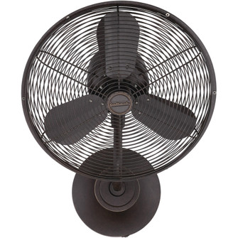 Bellows I 14'' 3-Blade Hard-wired Indoor/Outdoor (Damp) Wall Fan in Aged Bronze Textured w/ Aged (20|BW116AG3-HW)