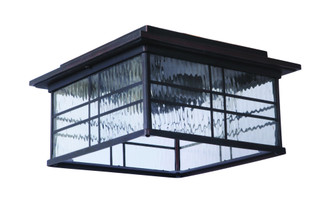 Dorset 2 Light Outdoor Flushmount in Aged Bronze Brushed (20|Z7837-ABZ)