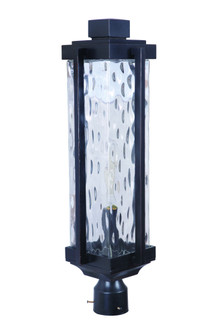 Pyrmont 1 Light Outdoor Post Mount in Oiled Bronze Gilded with Clear Hammered Glass (20|Z2625-OBG)