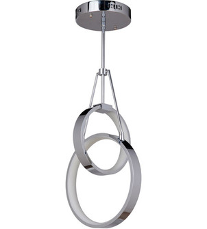 Anillo 2 Ring LED Pendant in Chrome (20|42723-CH-LED)