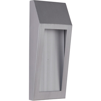 Wedge 1 Light Small LED Outdoor Pocket Sconce in Brushed Aluminum (20|Z9302-BAO-LED)